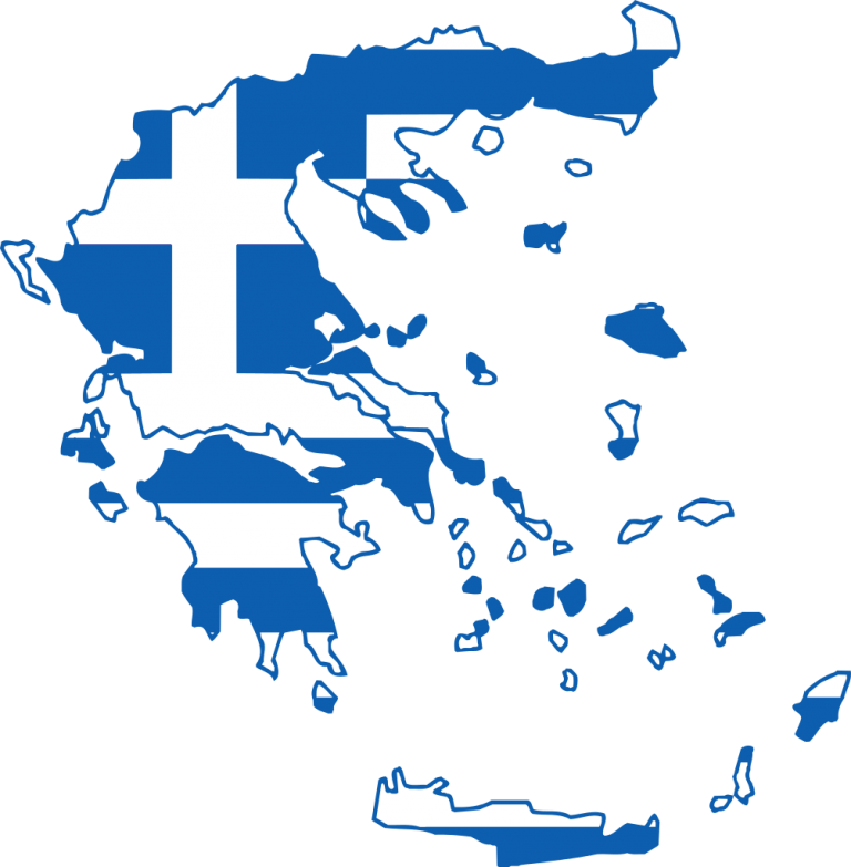 greece flag on map1 - Rapid IPTV Best IPTV Subscription in Greece